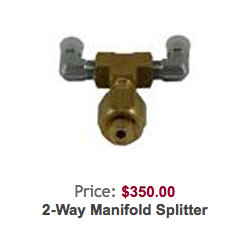 2 way manifold splitter